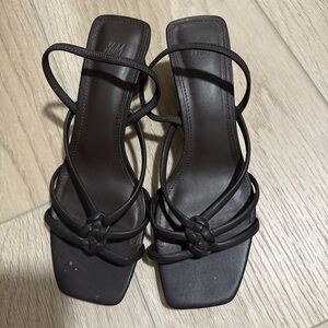 H&M Black Strappy Sandals